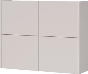Kremno bela stenska omarica v mat dekorju 97x79x27 cm Binetto – Germania