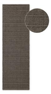 Temno siv/temno rjav ročno tkan volnen tekač 80x250 cm Camden Parker – Ted Baker