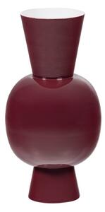 Bordo rdeča kovinska vaza (višina 38 cm) Auri – WOOOD