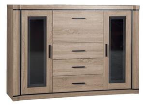 Komoda Lorelie 106, Sonoma hrast, 111x157x44cm