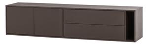 Temno rjava TV omarica iz masivnega bora 200x45x44 cm Settle Down – vtwonen