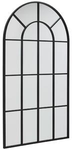 STENSKO OGLEDALO, 100/180/3 cm kovina, steklo, leseni material