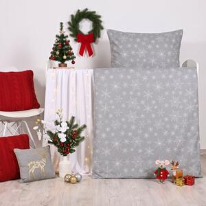 Božična posteljnina Aurelia siva EMI, Otroški set 90x130 + 45x65