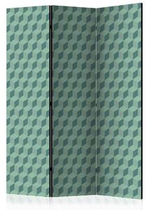 PARAVAN 135/172/3 cm turkizna, metino zelena