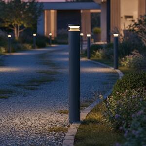 IDEAL LUX Ideal Lux LED-svetilka za pot Boeing, višina 100 cm, antracit, Siva, Kovina