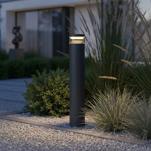IDEAL LUX Ideal Lux LED-svetilka za pot Boeing, višina 70 cm, črna, IP65, Črna, Kovina