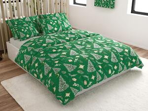 Posteljnina iz mikrovlaken GREEN CHRISTMAS zelena Dimenzije posteljnine: 70 x 90 cm | 140 x 200 cm