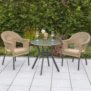 Gardenson Balkonska Garnitura Ravenna, Aluminij, 3-Delno
