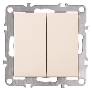 Dvojno Stikalo OSTE JNH007-W BEIGE