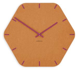 Stenska ura Luxhora Pura Hex Orange 11 barv kazalcev