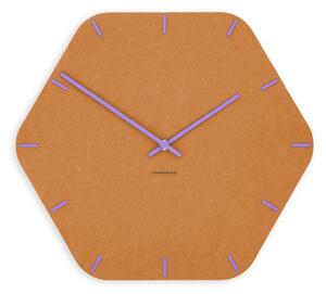 Stenska ura Luxhora Pura Hex Orange 11 barv kazalcev