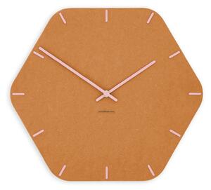 Stenska ura Luxhora Pura Hex Orange 11 barv kazalcev