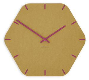 Stenska ura Luxhora Pura Hex Yellow 11 barv kazalcev