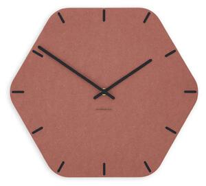 Stenska ura Luxhora Pura Hex Red 11 barv kazalcev