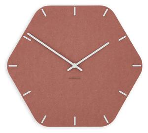 Stenska ura Luxhora Pura Hex Red 11 barv kazalcev