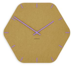Stenska ura Luxhora Pura Hex Yellow 11 barv kazalcev