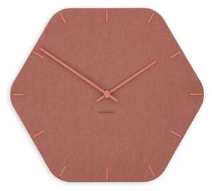Stenska ura Luxhora Pura Hex Red 11 barv kazalcev