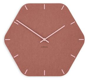 Stenska ura Luxhora Pura Hex Red 11 barv kazalcev