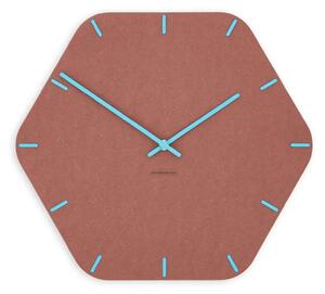 Stenska ura Luxhora Pura Hex Red 11 barv kazalcev