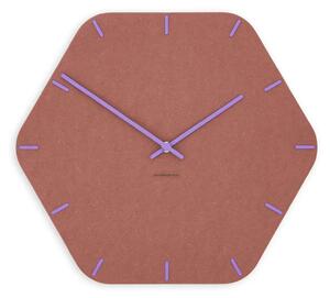 Stenska ura Luxhora Pura Hex Red 11 barv kazalcev