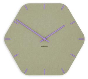 Stenska ura Luxhora Pura Hex Khaki 11 barv kazalcev