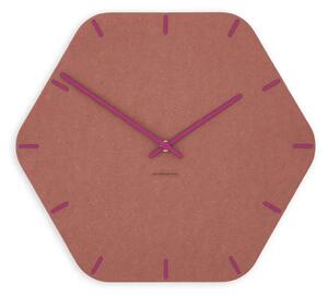 Stenska ura Luxhora Pura Hex Red 11 barv kazalcev