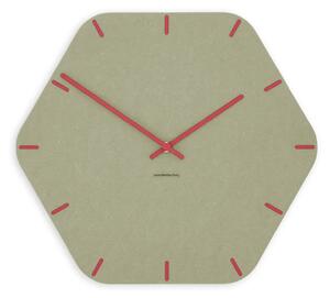 Stenska ura Luxhora Pura Hex Khaki 11 barv kazalcev