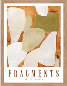 Plakat z okvirjem 32x42 cm Fragments – Malerifabrikken