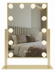 Stensko ogledalo LED HOLLYWOOD L.Gold 30x40