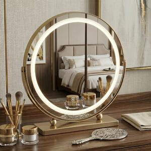 Stensko ogledalo LED MAKE-UP L.Gold 40 cm
