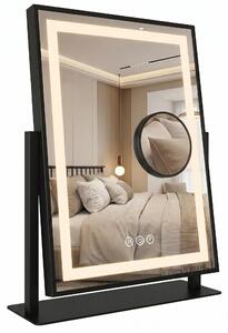 Stensko ogledalo LED LUMI Black 30x40cm