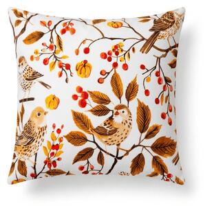 Prevleka za blazino iz mikrovlaken BIRDS PUMPKIN 45x45 cm, rjava