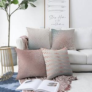 Komplet 4 prevlek za vzglavnik Minimalist Cushion Covers Glitters, 55 x 55 cm