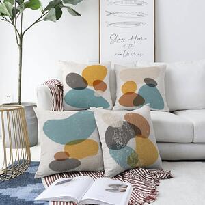 Komplet 4 prevlek za vzglavnik Minimalist Cushion Covers Stones, 55 x 55 cm