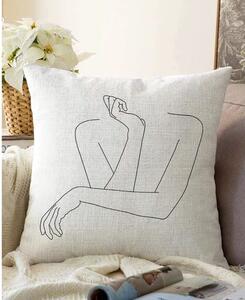 Prevleka za vzglavnik iz mešanice bombaža Minimalist Cushion Covers Pose, 55 x 55 cm