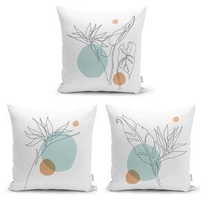 Komplet 3 prevlek za vzglavnik Minimalist Cushion Covers Drawing Modern, 45 x 45 cm