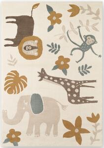 Kremno bela otroška preproga 120x170 cm Animal Safari – Hanse Home