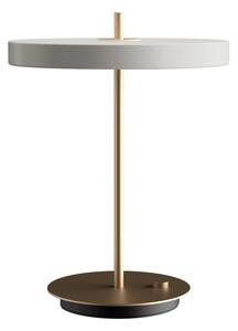 Bela LED zatemnitvena namizna svetilka s kovinskim senčnikom (višina 41,5 cm) Asteria Table – UMAGE