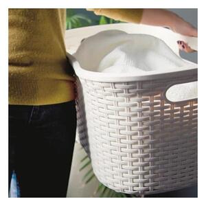 Bela košara za perilo Addis Rattan Laundry Basket Calico