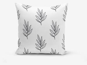 Prevleka za okrasno blazino Minimalist Cusion Covers White Leaf, 45 x 45 cm