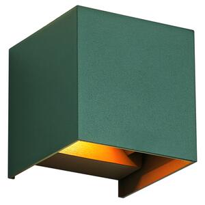 Zunanja stenska svetilka temno zelena vklj. LED IP54 - Edwin