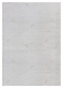 TKANA PREPROGA Sahara 280/370 cm tkano srebrne barve