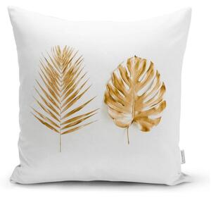 Prevleka za okrasno blazino Minimalist Cusion Covers Golden Leafes, 45 x 45 cm