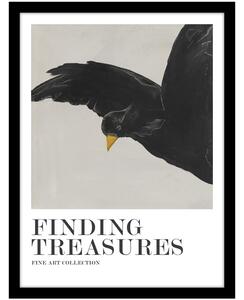 Plakat z okvirjem 32x42 cm Finding Treasures – Malerifabrikken