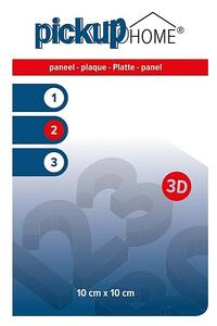 Pickup 3D Home Znak (Do x Š: 10 x 10 cm, Bele barve)