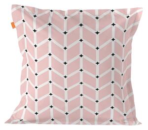 Roza bombažna prevleka za za okrasne blazine Blanc Blush, 60 x 60 cm