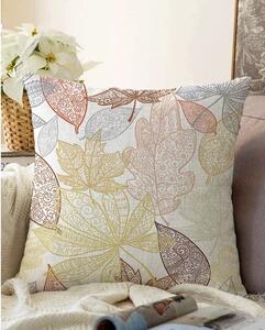 Prevleka za vzglavnik iz mešanice bombaža Minimalist Cushion Covers Oriental Leaves, 55 x 55 cm