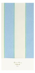 Namizni prt 137x259 cm Pale Blue Stripe – Meri Meri