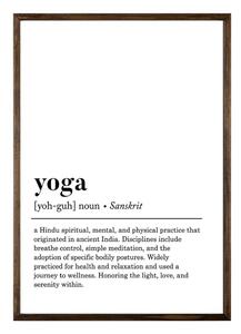 Plakat 50x70 cm Yoga – Wallity