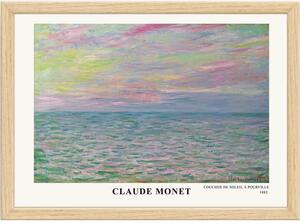 Plakat z okvirjem 75x55 cm Claude Monet – Wallity